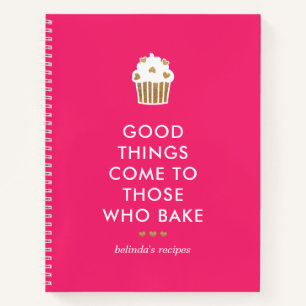 Faux Gold Cupcake Roze Goede Dingen Bakrecept Notitieboek