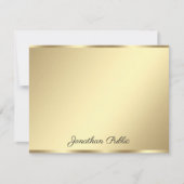 Faux Gold Custom Handgeschreven Sjabloon Script (Voorkant)