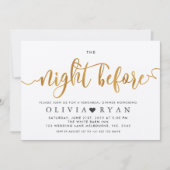 Faux gold de avond voor de uitnodiging (Voorkant)