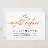 Faux gold de nacht voor de uitnodiging (Voorkant)