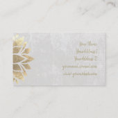 faux gold decor visitekaartje (Achterkant)