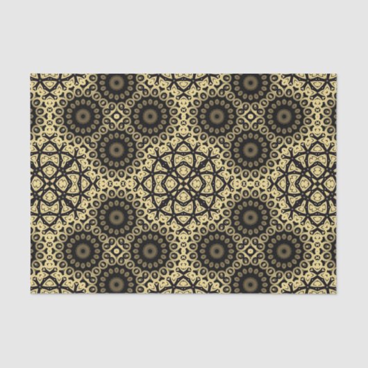 Faux Gold Decorative Elegant Stylish Pattern Tissuepapier (Voorkant)