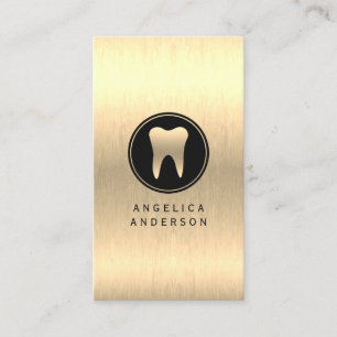 Faux Gold Dental Visitekaartje