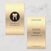 Faux Gold Dental Visitekaartje (Voorkant / Achterkant)