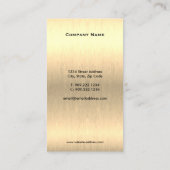 Faux Gold Dental Visitekaartje (Achterkant)