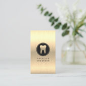 Faux Gold Dental Visitekaartje (Staand voorkant)