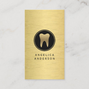 Faux Gold Dental Visitekaartje