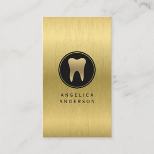 Faux Gold Dental Visitekaartje