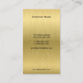 Faux Gold Dental Visitekaartje (Achterkant)