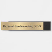 Faux Gold Dentist's tandheelkundige deurbordjes Deurbordje (Voorkant)