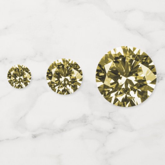 Faux Gold Diamond Confetti (Voorkanten)