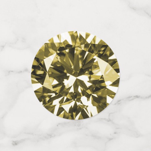 Faux Gold Diamond Confetti (Kleine voorkant)