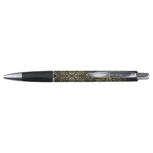 Faux Gold & Diamonds Glitter Turkey Motive Pen (Achterkant)