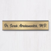 Faux Gold Doctor's Kantoor Deurbord Deurbordje (Voorkant)