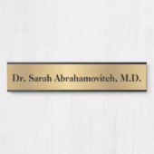 Faux Gold Doctor's Kantoor Deurbord Deurbordje (Voorkant)