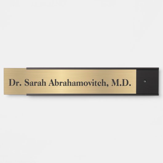 Faux Gold Doctor's Kantoor Deurbord Deurbordje (Voorkant)