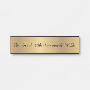 Faux Gold Doctor's Kantoor Deurbord Deurbordje