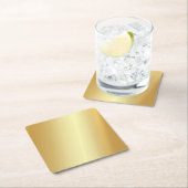 Faux Gold Elegant Blank Moderne Sjabloon Kartonnen Onderzetters (Insitu)