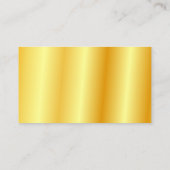 Faux Gold Elegant Company Simple Sjabloon Moderne Visitekaartje (Achterkant)
