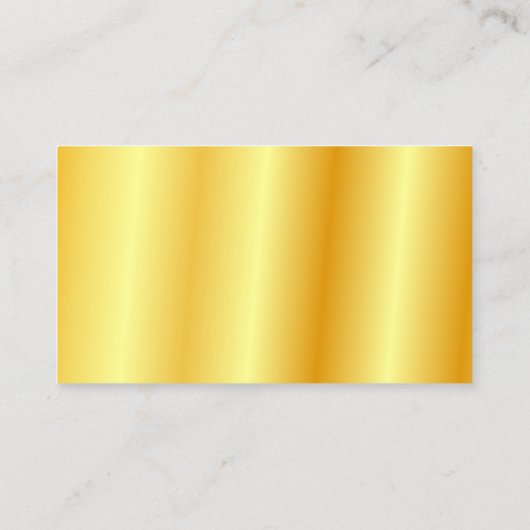Faux Gold Elegant Company Simple Sjabloon Moderne Visitekaartje (Achterkant)