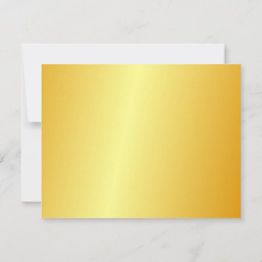 Faux Gold Elegant Hand Script Name Text Sjabloon (Achterkant)