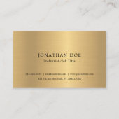 Faux Gold Elegant Minimalistische Professionele Sj Visitekaartje (Voorkant)