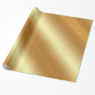 Faux Gold Elegant Modern Gouden Glanzende Gift Cadeaupapier