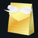 Faux Gold Elegant Modern Trendy Sjabloon Glossy Bedankdoosjes<br><div class="desc">Faux Gold Elegant Modern Trendy Sjabloon Glossy Golden Tent Favor Box.</div>