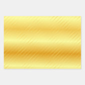 Faux Gold Elegant Moderne Glamoureuze Sjabloon Inpakpapier Vel (Voorkant 3)