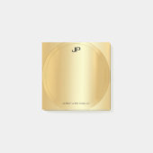 Faux Gold Elegant Moderne Monogrammen Sjabloon Post-it® Notes (Voorkant)
