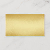 Faux Gold elegant Personalized Plaatskaartje (Achterkant)