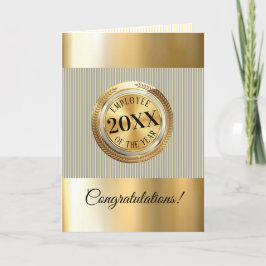 Faux Gold embleem werknemer van de jaarkaart Kaart