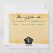 Faux gold emblem werknemer 20 jaar kaart (Achterkant)