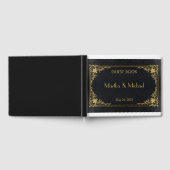 Faux Gold Embossed Leather Guest Book Gastenboek (Volledig)