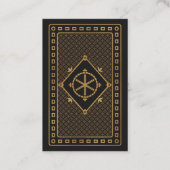 Faux Gold en Black Spade Ace Poker Magicien Visitekaartje (Achterkant)