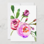 Faux Gold en Floral Afstuderen Aankondigingsfoto Aankondiging (Achterkant)