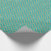 Faux Gold en Glitter Chevron Geometric Pattern Cadeaupapier (Hoek)