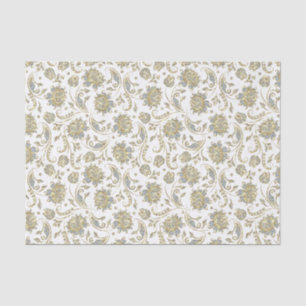 Faux Gold en Glitter Dammaskers — witte achtergron Tissuepapier