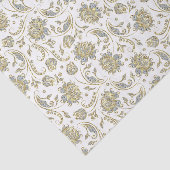 Faux Gold en Glitter Dammaskers — witte achtergron Tissuepapier (Detail)