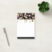 FAUX Gold en Pink Glitter Stippen (plat bedrukt) Post-it® Notes (Kantoor)