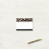 FAUX Gold en Pink Glitter Stippen (plat bedrukt) Post-it® Notes (Op bureau)