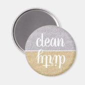Faux Gold en Silver Glitter Vaatwasser Magnet (Voorkant / Achterkant)