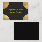 Faux Gold en zwart Visitekaartje (Voorkant / Achterkant)