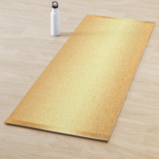 Faux Gold Fitness Sport Elegant Sjabloon Trendy Yogamat (In situ)