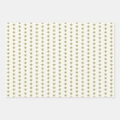 Faux Gold FleurDeLis op Ivoorkust Inpakpapier Vel (Voorkant 3)