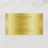 Faux Gold floral paisley lace Visitekaartje (Achterkant)