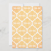 Faux Gold Flourish Damask Kaart (Achterkant)