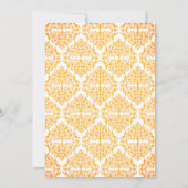 Faux Gold Flourish Damask Kaart (Achterkant)