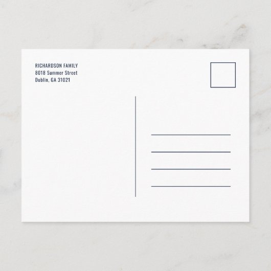 Faux Gold Foil 2 Aankondiging Foto Afstuderen Pos (Achterkant)