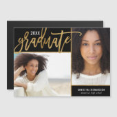 Faux Gold Foil 2 Aankondiging van het Afstuderen F (Voorkant / Achterkant)